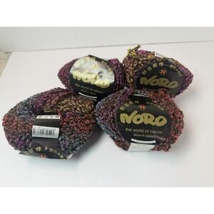 NORO Silk Mountain Yarn Wool Silk Kid Mohair 50g Lot Of 4 Skeins